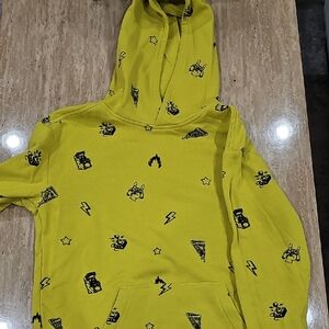 Yellow Graphic Hoodie